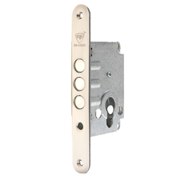 מנעול עליון לדלת פלדה רב בריח עם צילינדר ורוזטות מגן